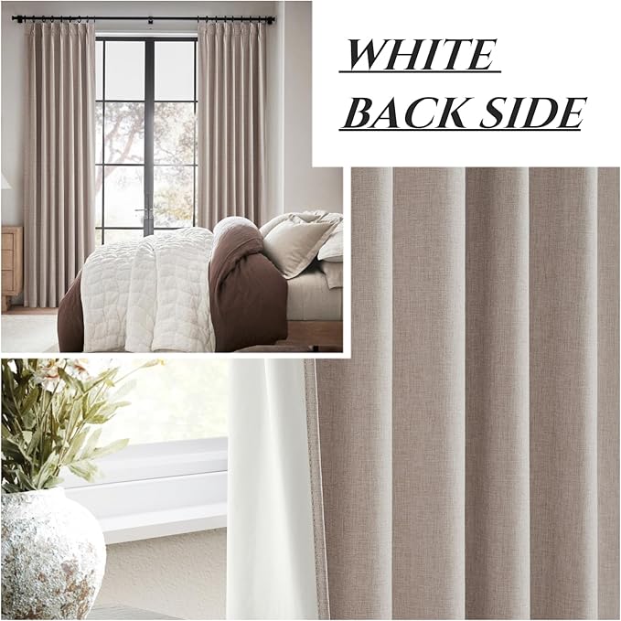 Textured Thick Burlap Cafe Small Window Curtains 45 Inch Length, Boho Farmhouse - Image 6