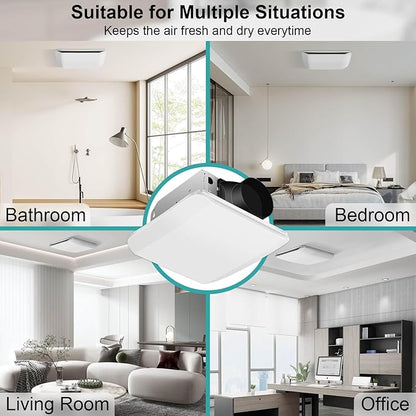 Bathroom Exhaust Fan Ceiling Mount 110CFM, Quiet Ventilation Fan 1.5 Sones - Image 5