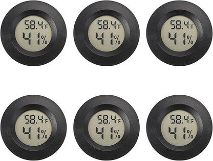 Mini Hygrometer Digital Thermometer Humidity Meter 6 Pack Hygrometer by SerundoAuto