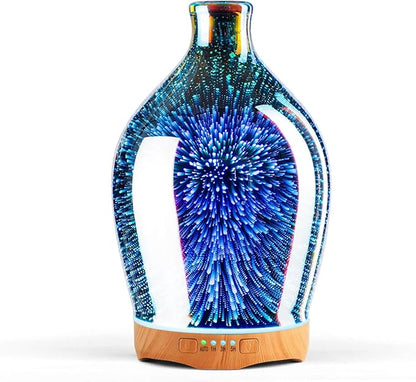 Porseme 280ml Essential Oil Diffuser 3D Glass Aromatherapy Ultrasonic Humidifier by Porseme