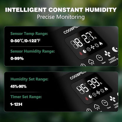 Coospider 5L Reptile Fogger Humidifier, Automatic Humidifiers - Image 3