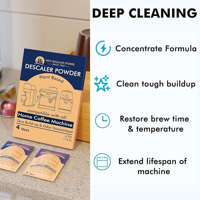 Descaling Powder Solution Removes Scale and Build-Up, Automatic Coffee Pots & - Image 2
