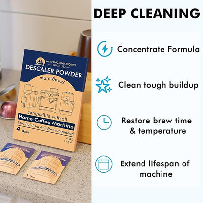 Descaling Powder Solution Removes Scale and Build-Up, Automatic Coffee Pots & - Image 2