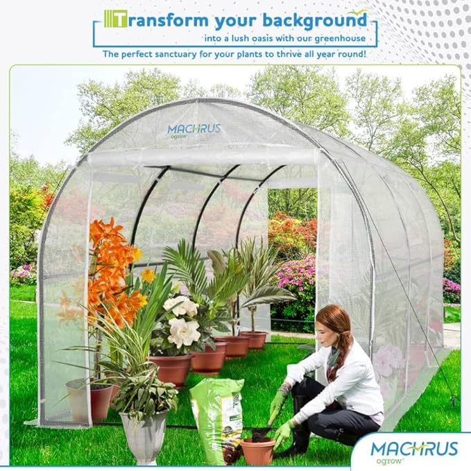 Machrus Ogrow Deluxe Walk-in Tunnel Greenhouse - Image 6