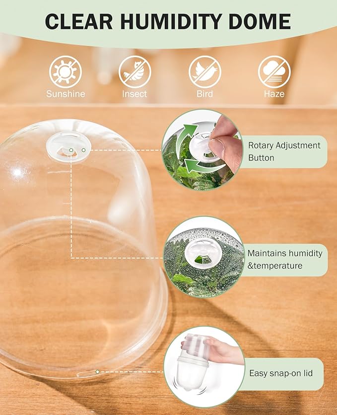 homenote Nursery Pots for Plants, 5 Inch Plant Pot for Planting - Image 6