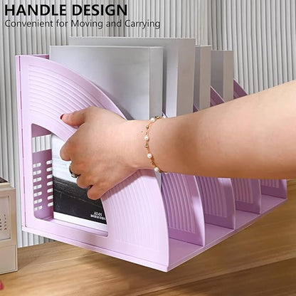 Marte Vanci Magazine File Holder Vertical PP Folder Book Desktop Organizer - Image 3
