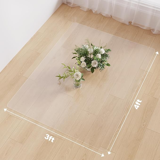 3'×4' Frosted Clear Waterproof Area Mat - Image 2