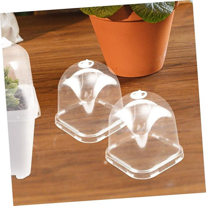 12pcs Reusable Garden Dome Covers Transparent Square Cloche - Image 6