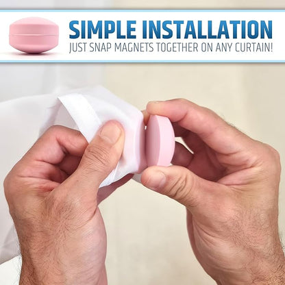 Powerful Anti-Billowing Magnetic Shower Curtain Weights - Image 3