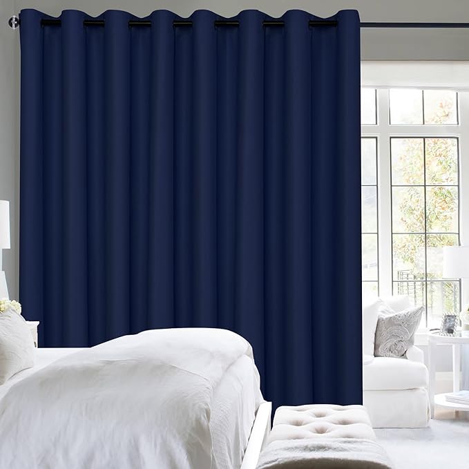 Hiasan Patio Sliding Door Curtain Panel, Bedroom Partition, Shared Office Space by Hiasan