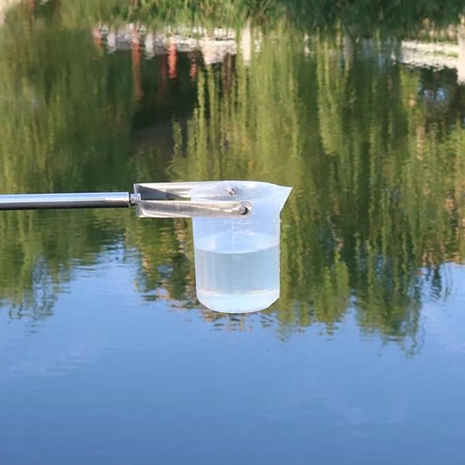 ERRULAN Telescopic Water Sampler Dipper, Ultra Light Rod Plastic Beaker - Image 2