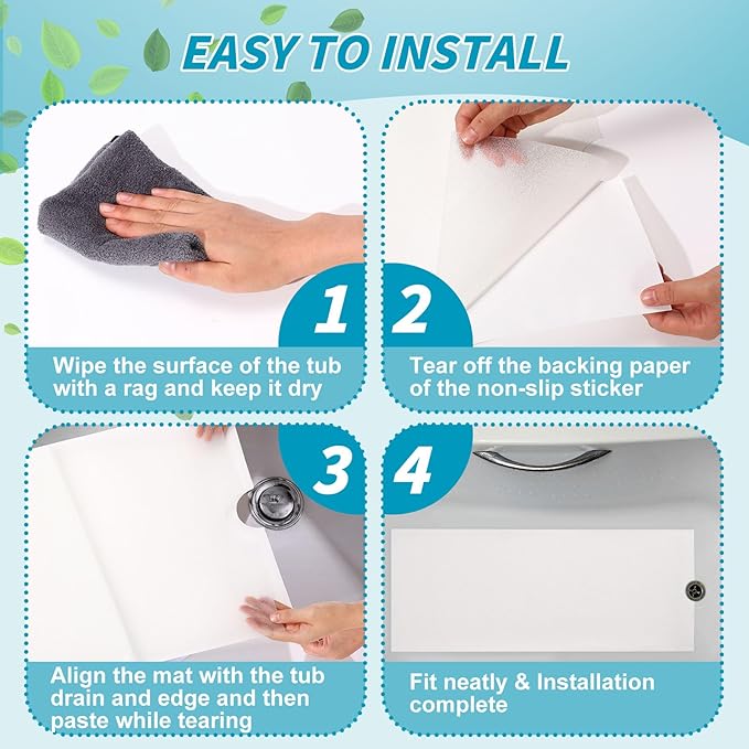 16" x 40" Non Slip Bathtub Mat - Image 5
