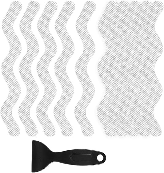 24 PCS Anti Slip Shower Stickers, Safety Bathtub Non Slip Strips, Adhesive by YAHENLI