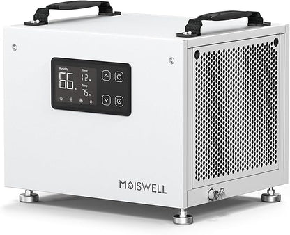 70 Pints Commercial Dehumidifier, Portable Crawl Space Dehumidifier by Moiswell