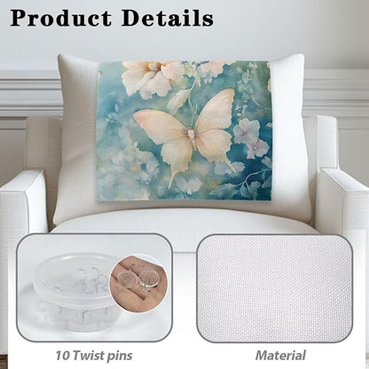 Butterfly Flower Headrest Cover Sofa Headrest Protective Covers Anti-Fade Couch - Image 5
