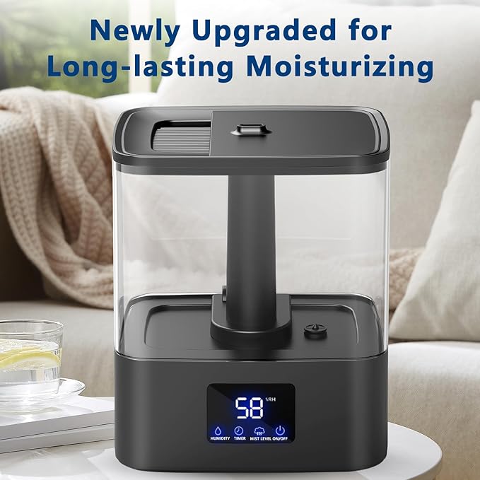 KZF 4L Top Fill Humidifiers for Bedroom & 60H Runtime - Image 5