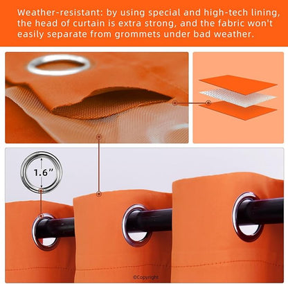 Waterproof Outdoor Curtain W84 x L84 - Image 3