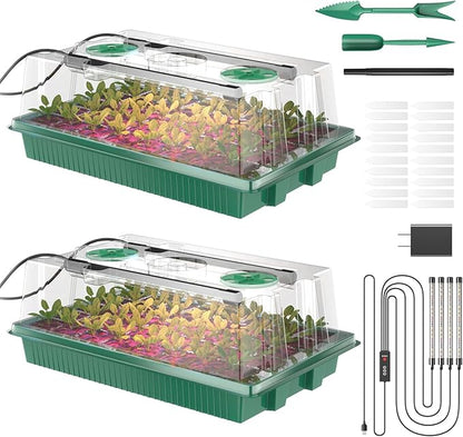 Seed Starter Tray, 80-Cells Seedling Starter Trays by YJXFON
