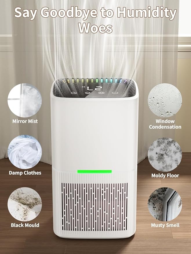 Dehumidifier, 60 OZ Water Tank, Dehumidifiers - Image 6
