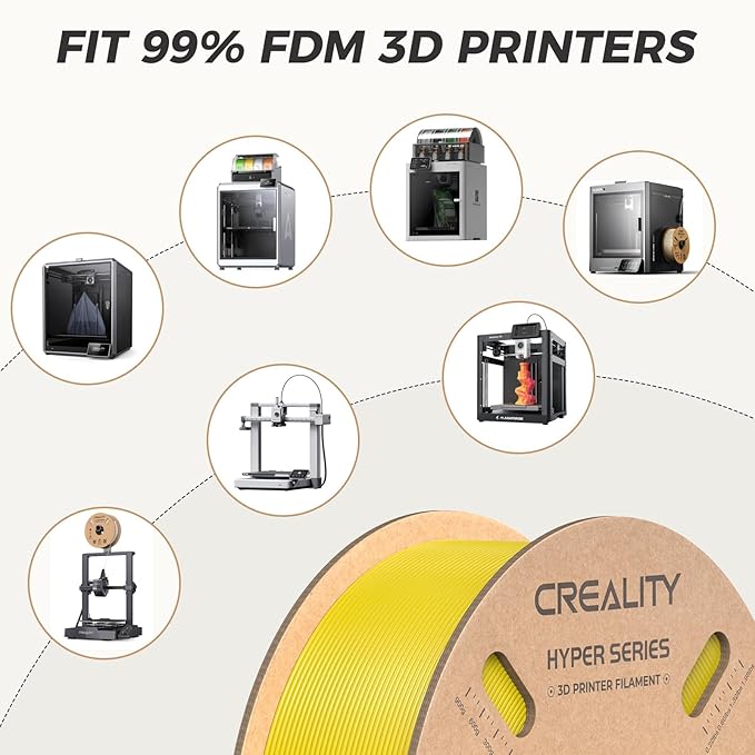 Official Creality Hyper PLA Filament 1.75mm, High Speed 30-600mm/s Rapid 3D - Image 8