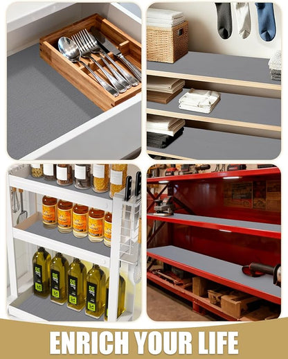 Shelf Liners for Kitchen Cabinets Non-Adhesive, Non-Slip Thickened Shelf Paper - Image 8