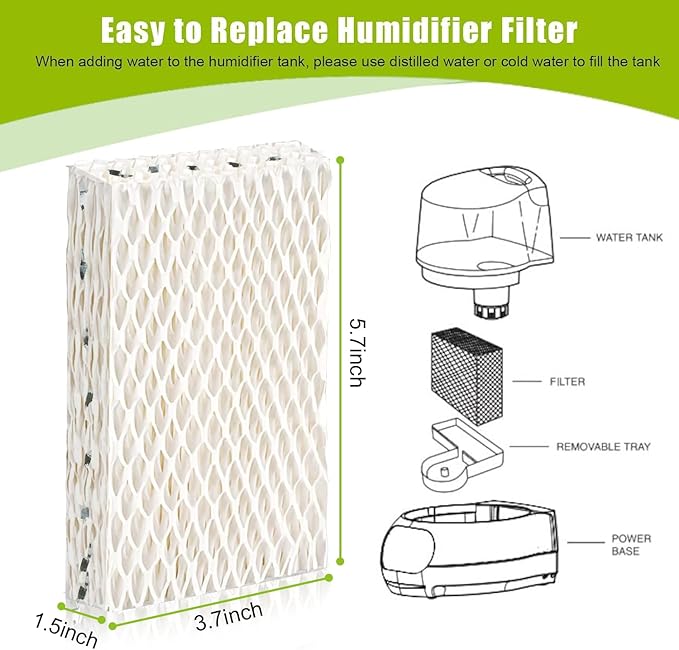 8 Pack WF813 Humidifier Filters Wick Replacement Compatible - Image 7