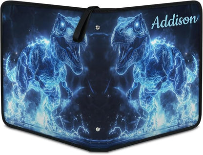 Custom Dinosaur Card Binder, 9-Pocket Trading Card Binder, Personalized Card - Image 2