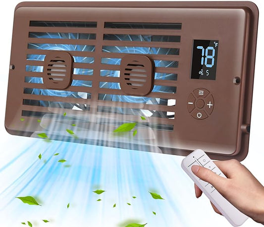 Register Booster Fan Fits 4" x 10" Register Holes, Vent Fan by ServetoMakeYourLifeEasier