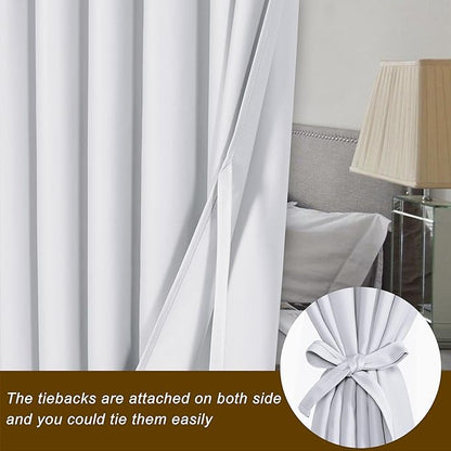 Hiasan Patio Sliding Door Blackout Curtains-10ft Wide x 8ft Tall, Grommet - Image 3