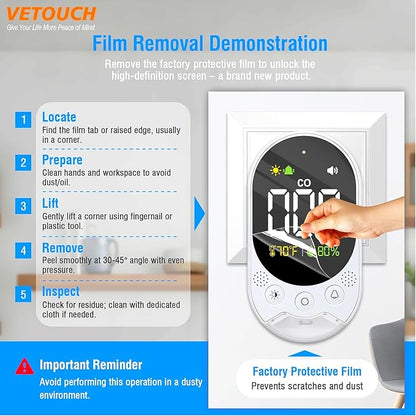 Portable Carbon Monoxide Detector Plug, Upgraded Version Configure Emergency - Image 2