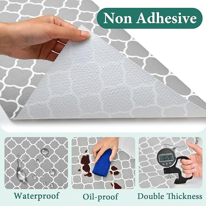 Shelf Liners for Kitchen Cabinets 17in x 20FT Non Adhesive Drawer Liner Gray - Image 5