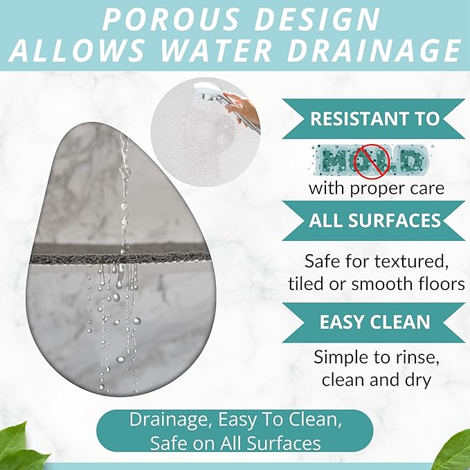 ENKOSI Loofah Non-Slip Shower and Bath Mat - Image 4
