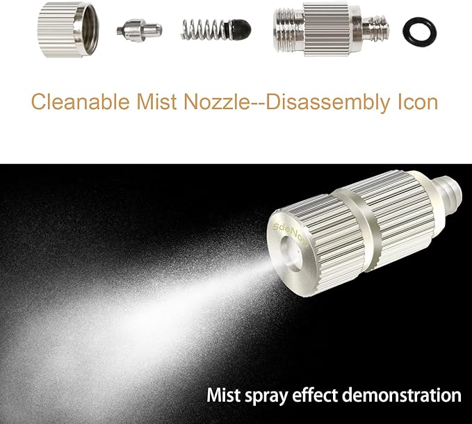 High Pressure Outdoor Anti-drip Fogging Spray Head Outdoor Cooling Misting - Image 4