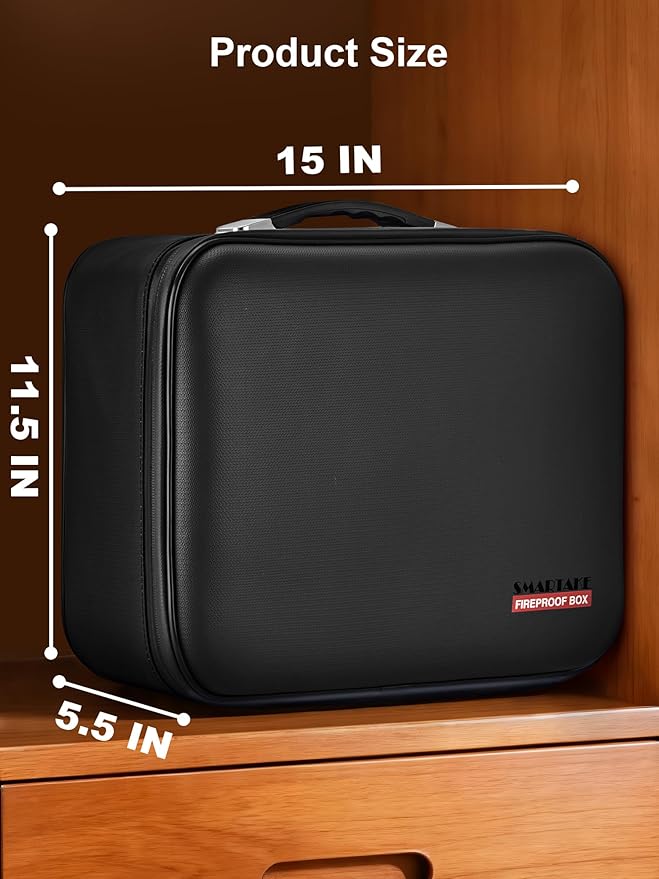 SMARTAKE Fireproof Document Box - Image 6
