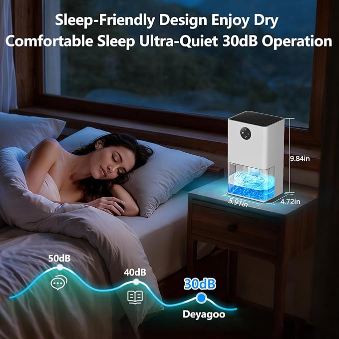 Dehumidifier, 50 OZ Small Dehumidifiers - Image 3