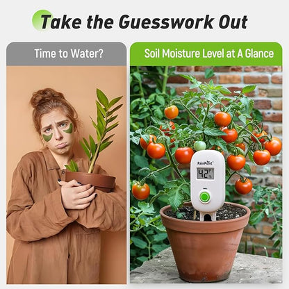 RAINPOINT Smart Digital Wireless Plant Moisture Meter Houseplant Indoor - Image 4
