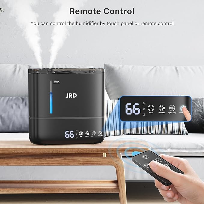 JRD Humidifiers for Bedroom, Ultrasonic Humidifier 4L for Large Room, Cool Mist - Image 8