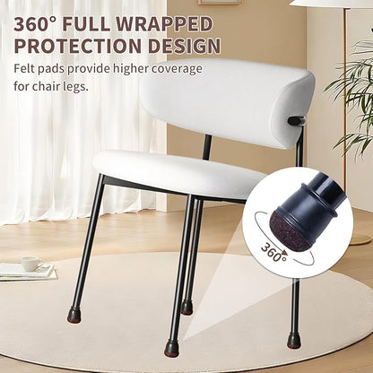 Ezprotekt 24 Pcs Extra Small Chair Leg Floor Protectors, Silicone Felt Chair - Image 5