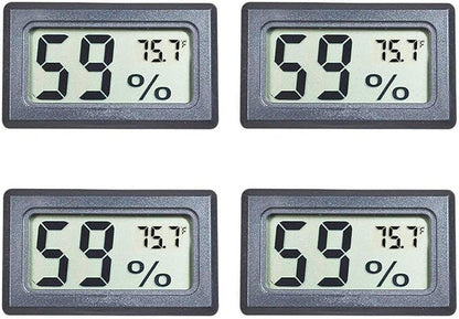 4-Pack Mini Digital Temperature Humidity Meters Gauge Indoor Thermometer by BuynowonVeanic