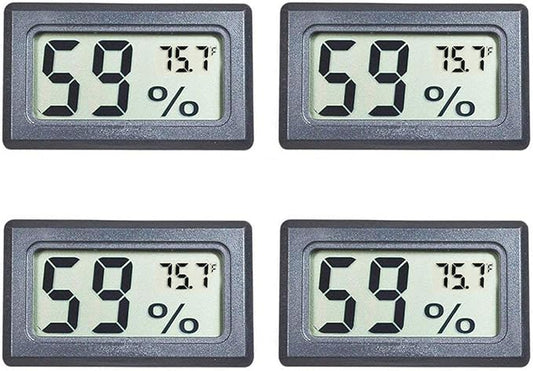 4-Pack Mini Digital Temperature Humidity Meters Gauge Indoor Thermometer by BuynowonVeanic
