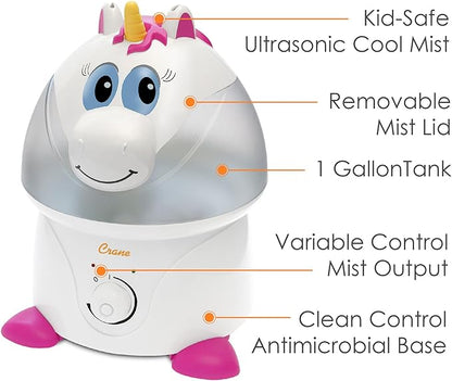 Crane Unicorn Ultrasonic Cool Mist Humidifier - Image 2