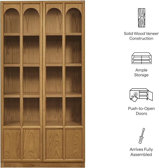 Modway Anwen 79" Wood Display Cabinet - Image 4