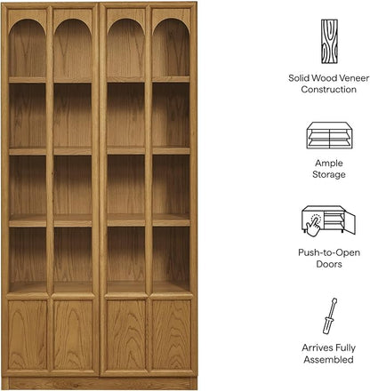 Modway Anwen 79" Wood Display Cabinet - Image 4