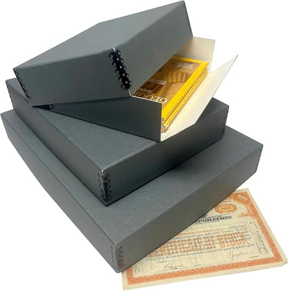 Lineco Museum Archival Storage Box, 14.75x18.75x3 in. Drop Front Design. - Image 5