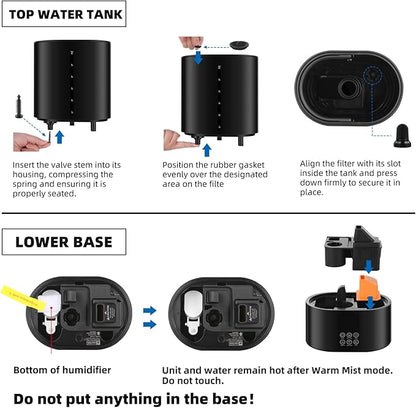 6L Humidifiers for Bedroom Large Room Home, Cool and Warm Humidifier for Baby - Image 3