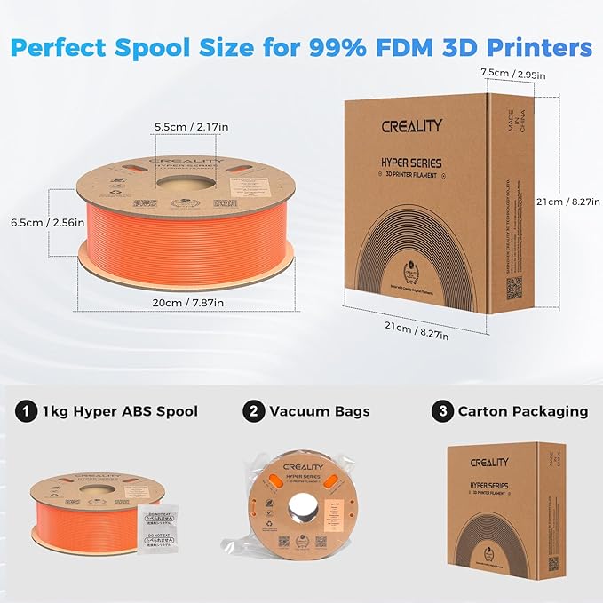Creality Hyper ABS Filament, Official 3D Printer Filament ABS 1.75mm - Image 8