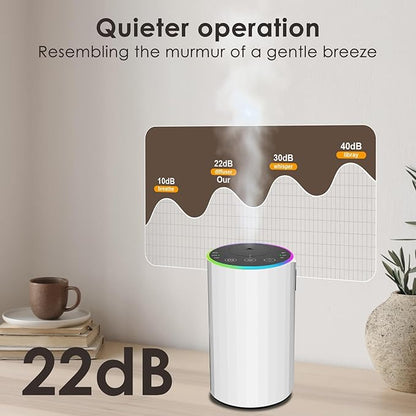 Waterless Essential Oil Diffuser, 7 Colors LED Light, Battery Powered Mini - Image 6