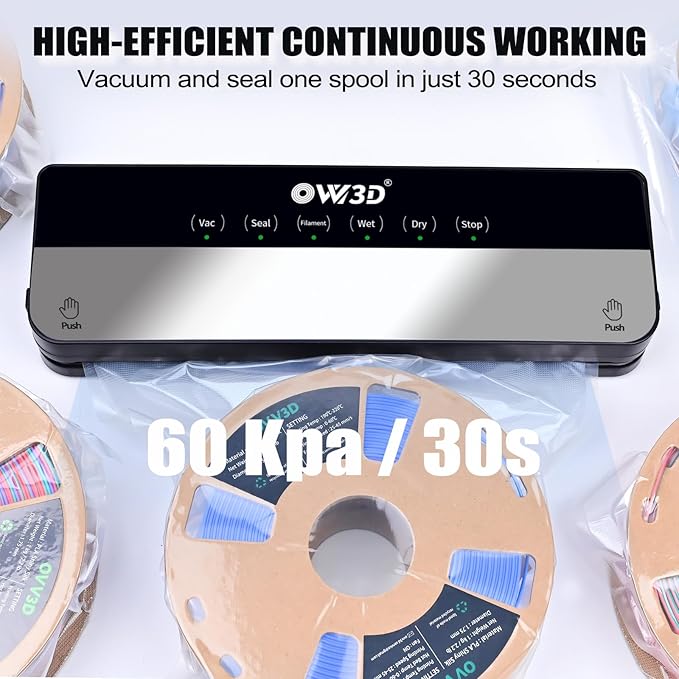 3D Filament Vacuum Sealer for Filament Storage Bags, Auto Completely Sealed - Image 3