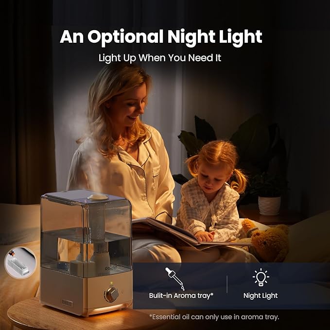 Humidifiers for Bedroom Large Room, Top Fill 6.5L Cool Mist Humidifier - Image 6