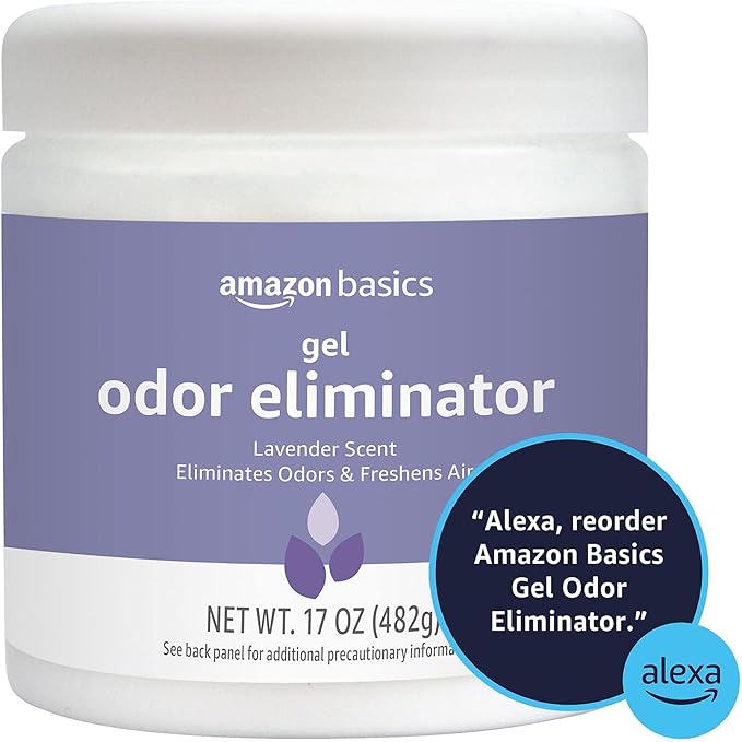 Amazon Basics Gel Odor Eliminator, Activated Charcoal, Lavender Scent, 17 Oz - Image 7